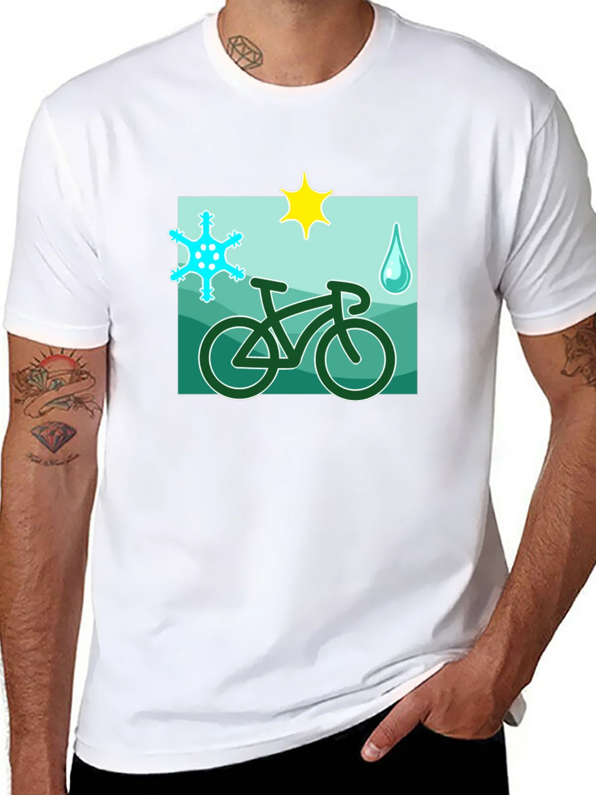 Weather Cycling T-Shirt - Ride in Any Condition! product image 5