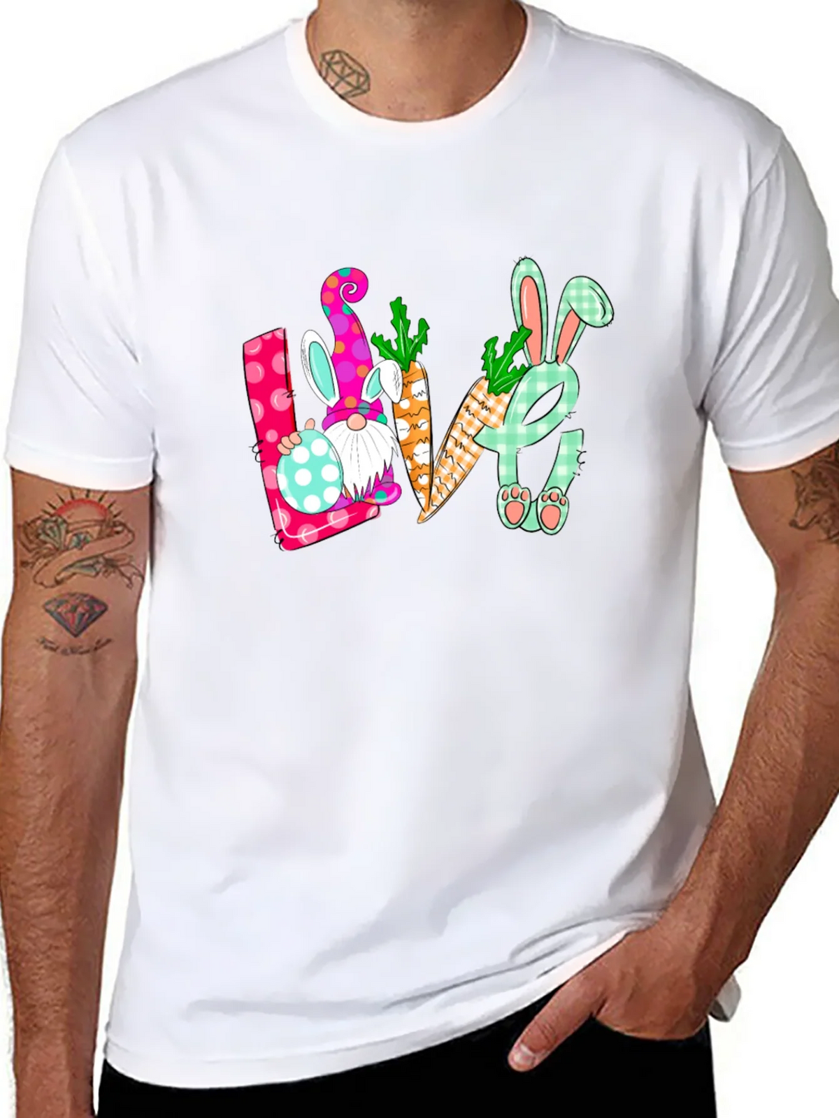 Easter Gnome Love T-Shirt product image 3
