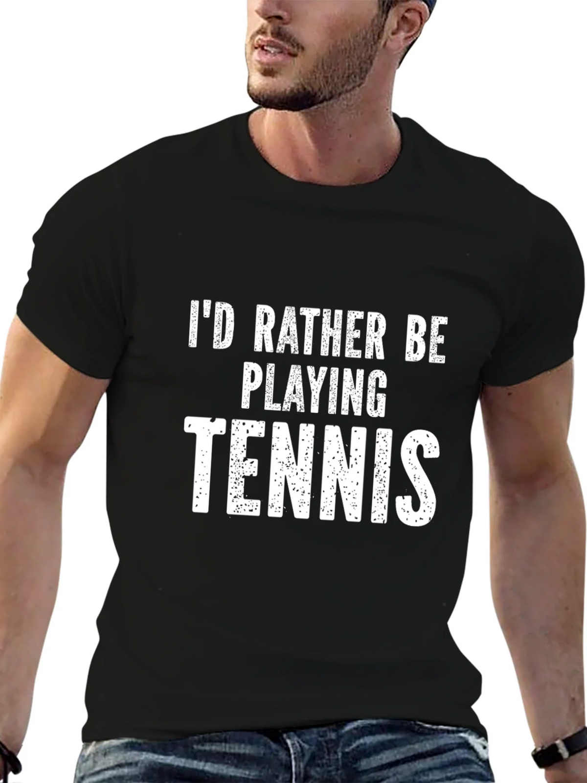 Id Rather Be Playing Tennis Graphic Tee product image 6
