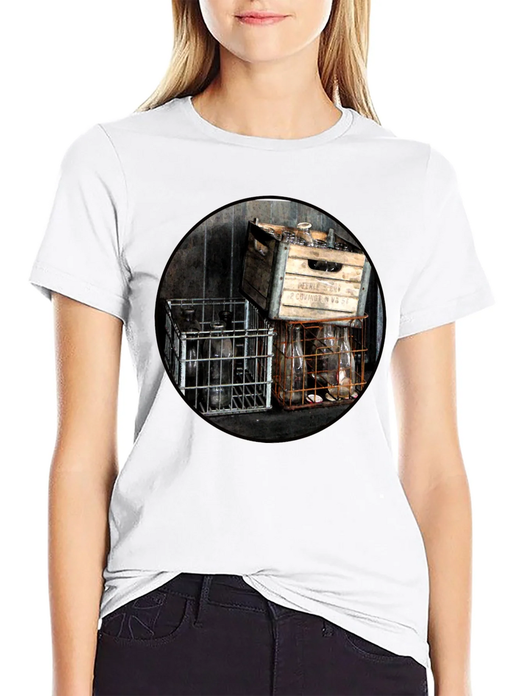 Vintage Bottles T-Shirt - Unique Graphic Tee product image 8