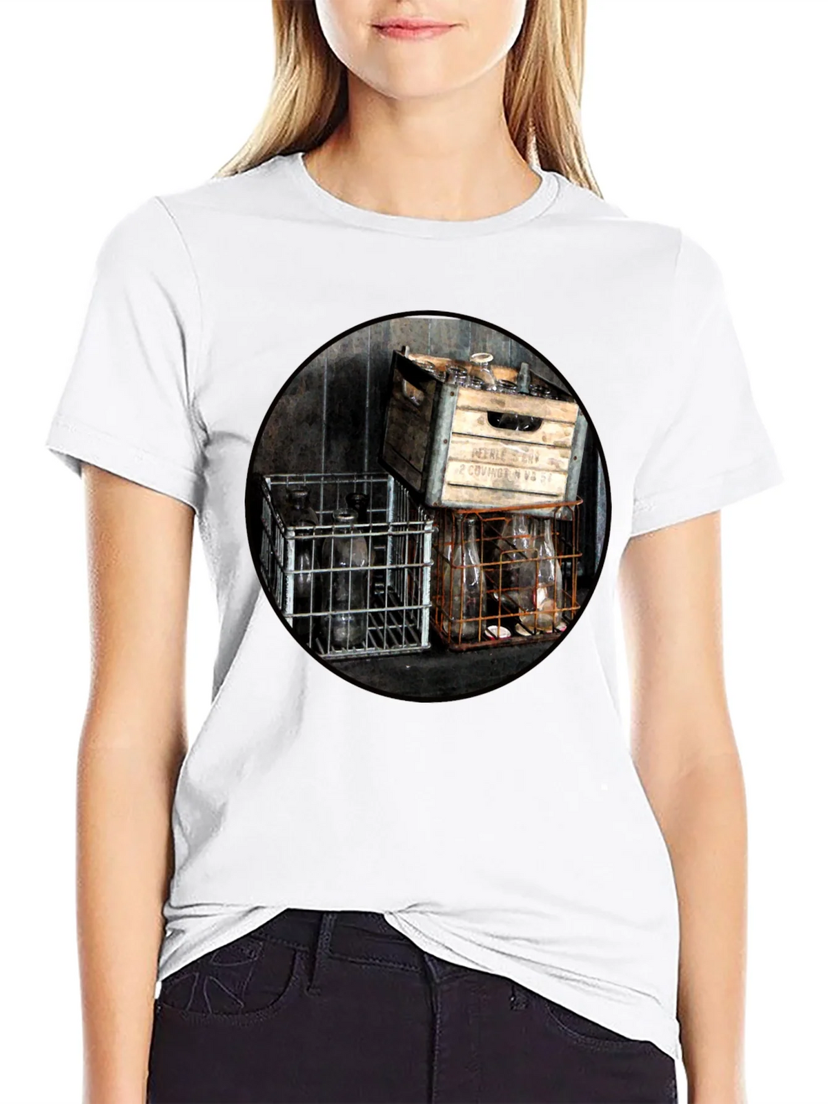 Vintage Bottles T-Shirt - Unique Graphic Tee product image 8
