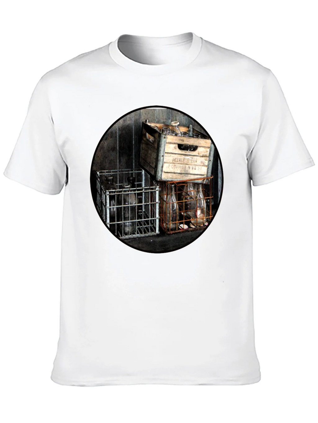 Vintage Bottles T-Shirt - Unique Graphic Tee product image 9