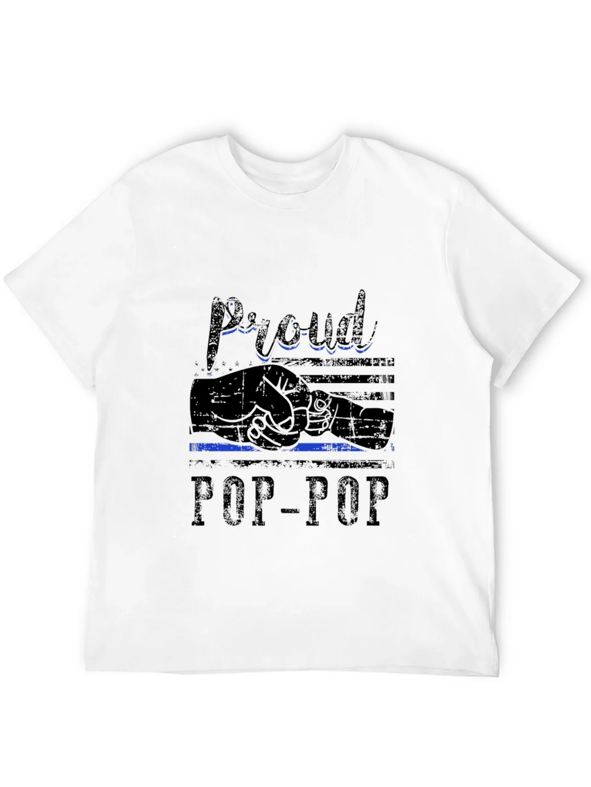 Proud Pop-Pop Black T-Shirt product image 11