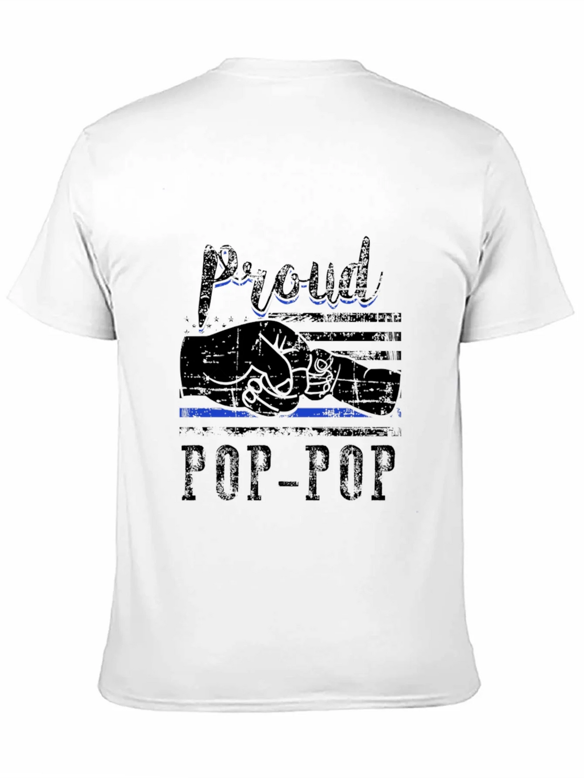 Proud Pop-Pop Black T-Shirt product image 10