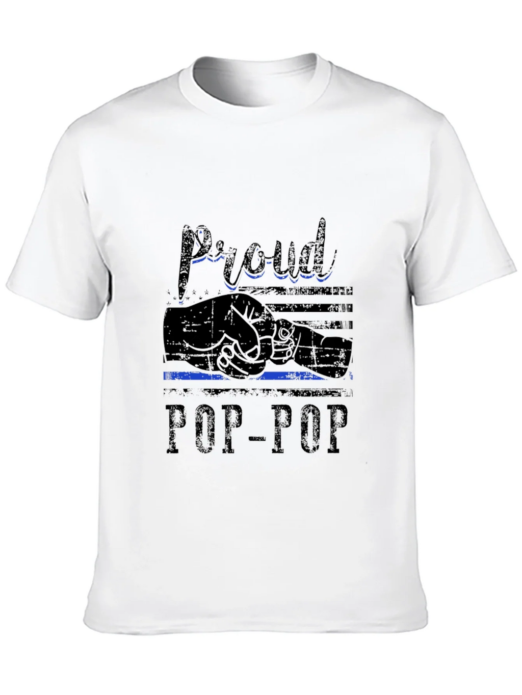 Proud Pop-Pop Black T-Shirt product image 9