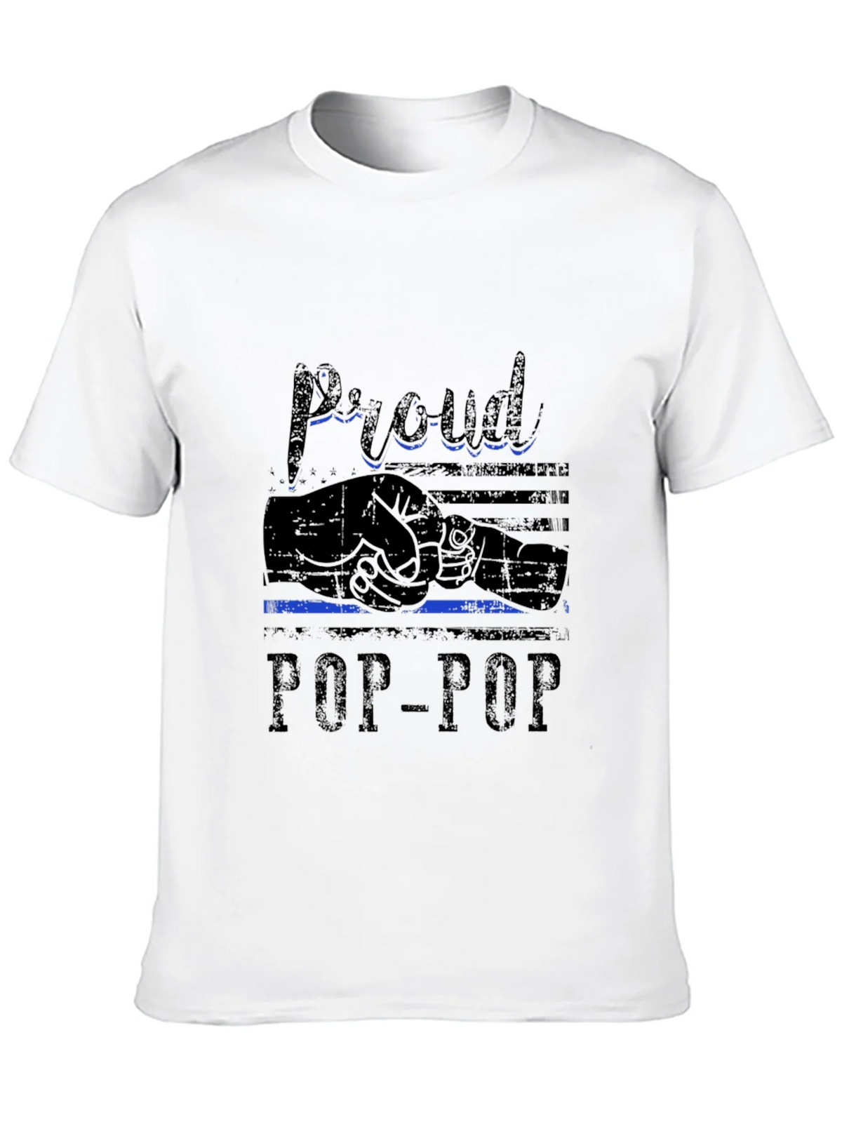 Proud Pop-Pop Black T-Shirt product image 9