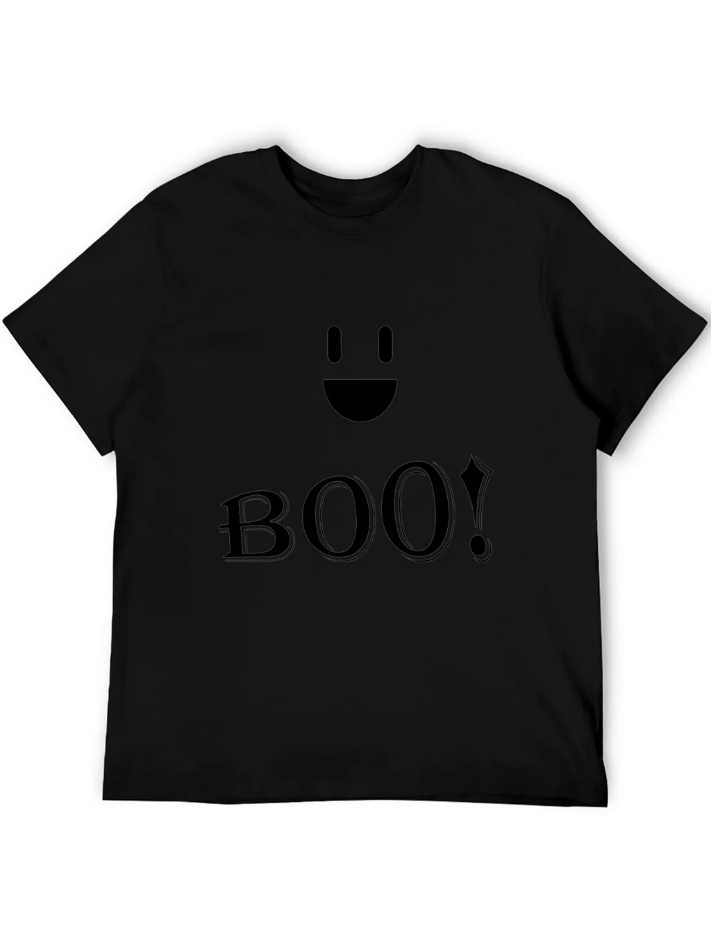 Boo! Black Halloween T-Shirt - Spooky Season Apparel product image 5