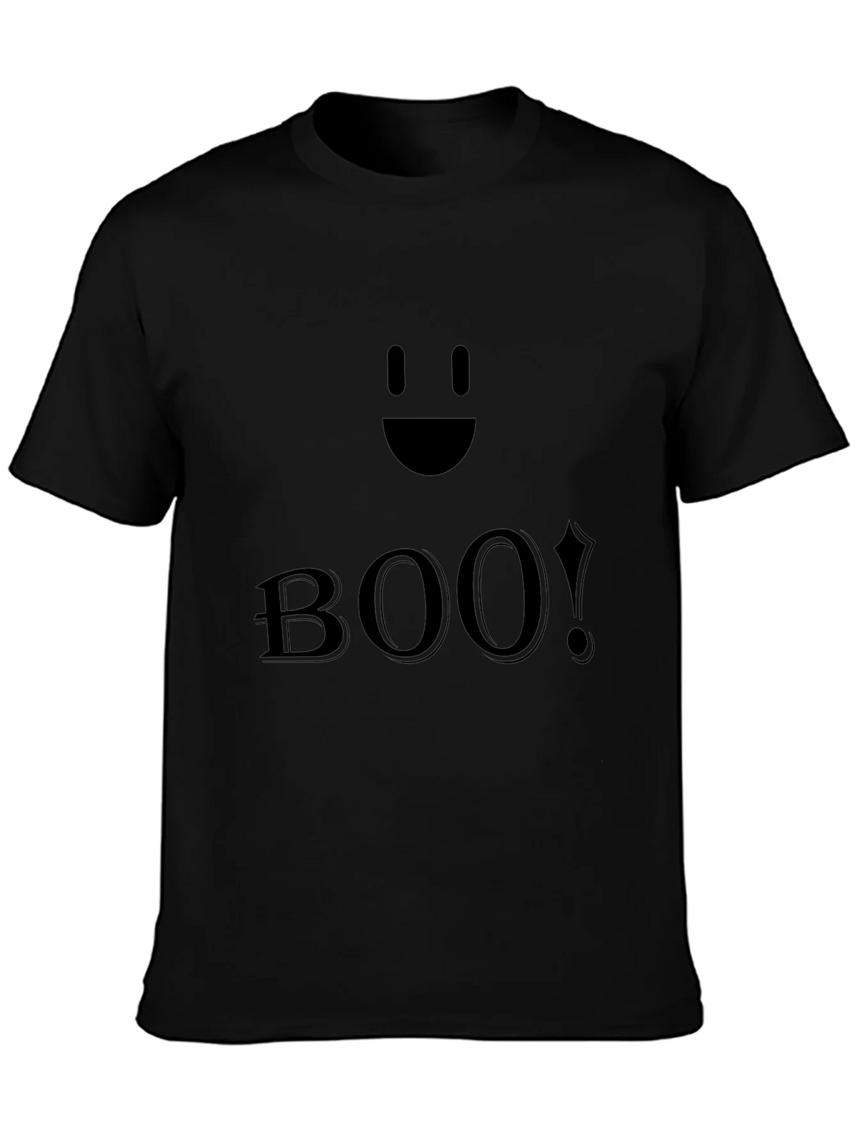 Boo! Black Halloween T-Shirt - Spooky Season Apparel product image 3