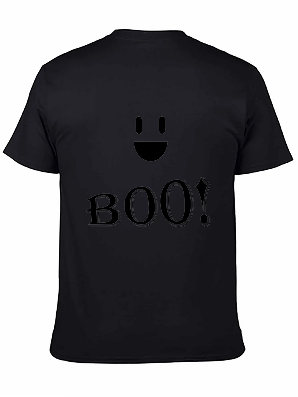 Boo! Black Halloween T-Shirt - Spooky Season Apparel product image 4