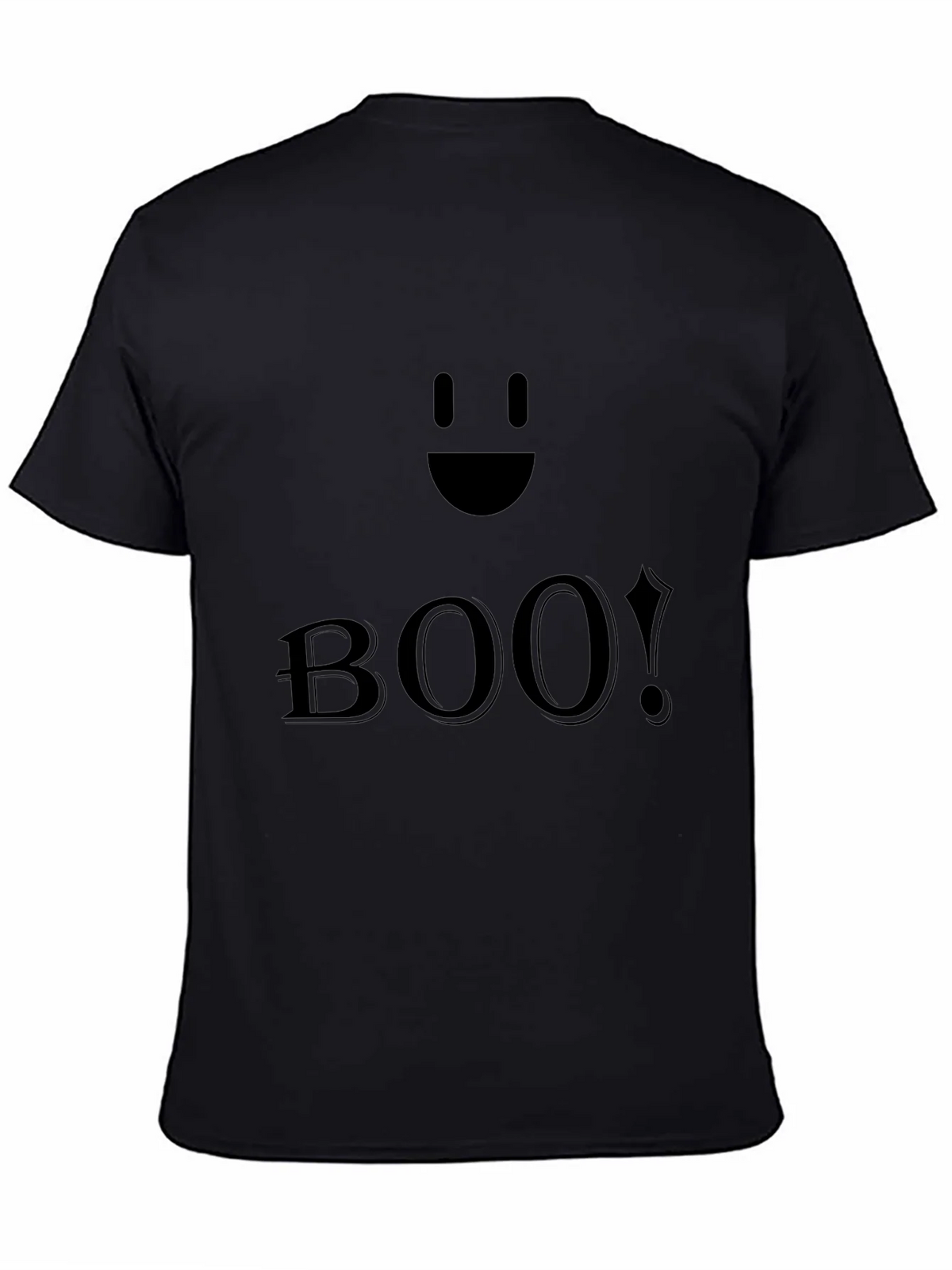 Boo! Black Halloween T-Shirt - Spooky Season Apparel product image 4