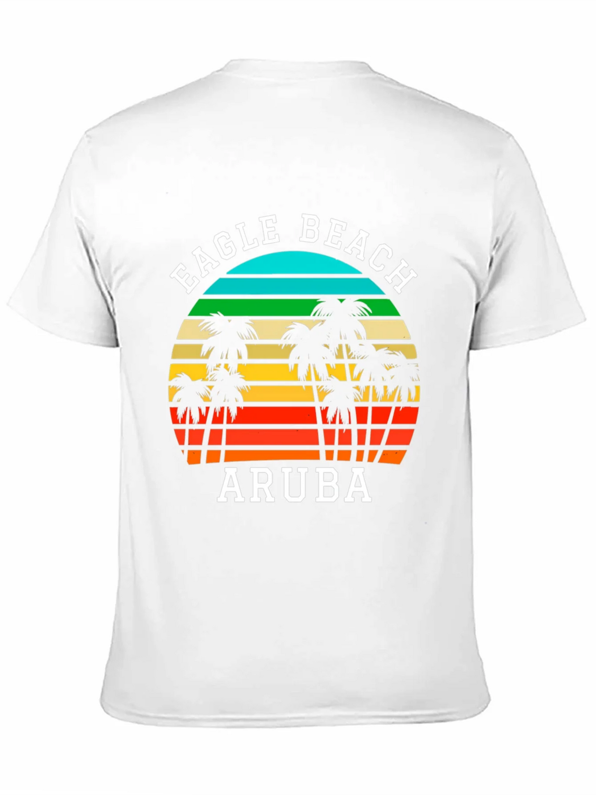 Eagle Beach Aruba T-Shirt | Retro Palm Tree Graphic Tee product image 10