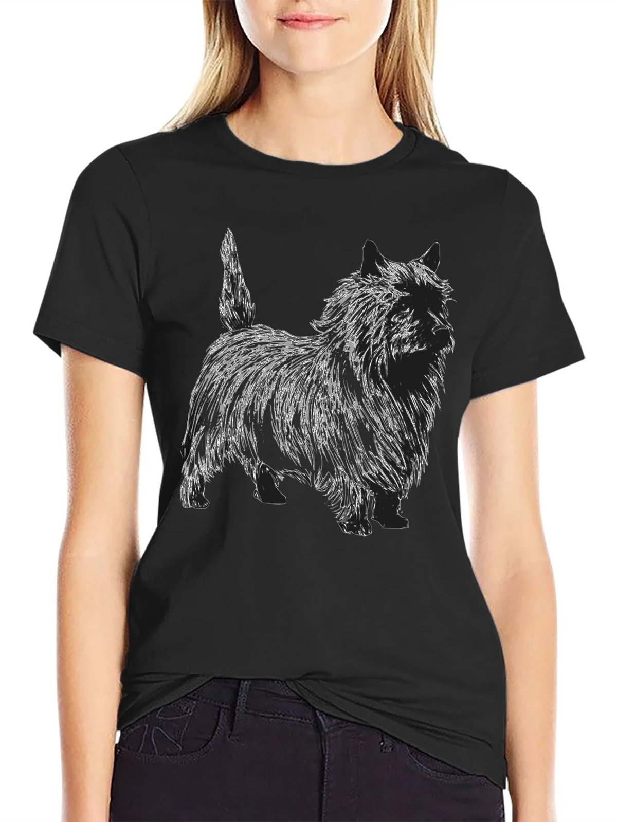 Dog Sketch Graphic T-Shirt - Unisex product image 2