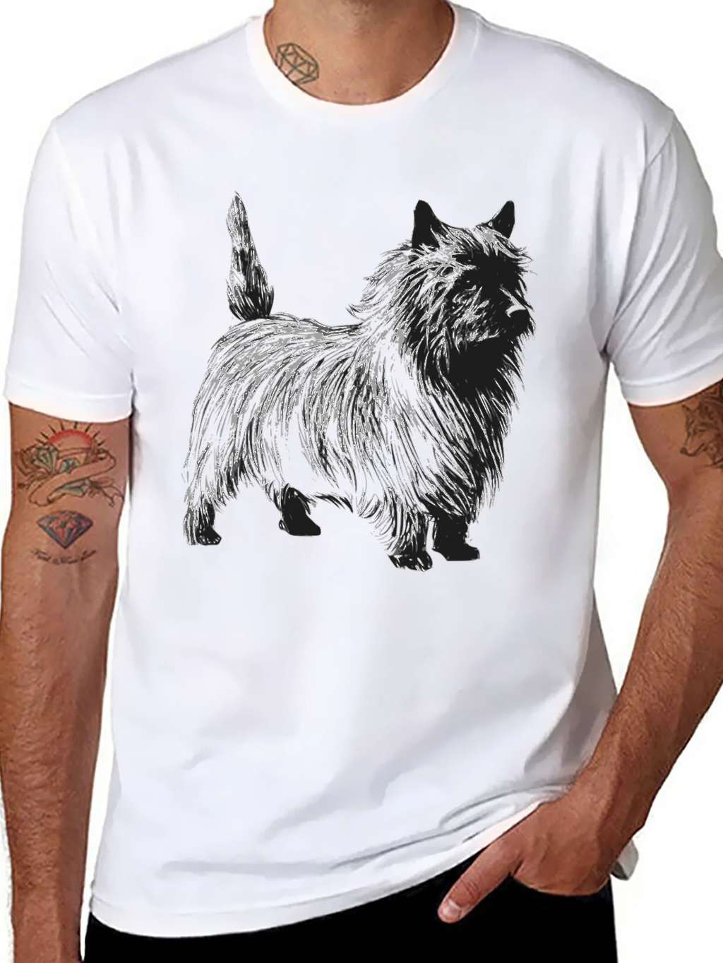 Dog Sketch Graphic T-Shirt - Unisex product image 7