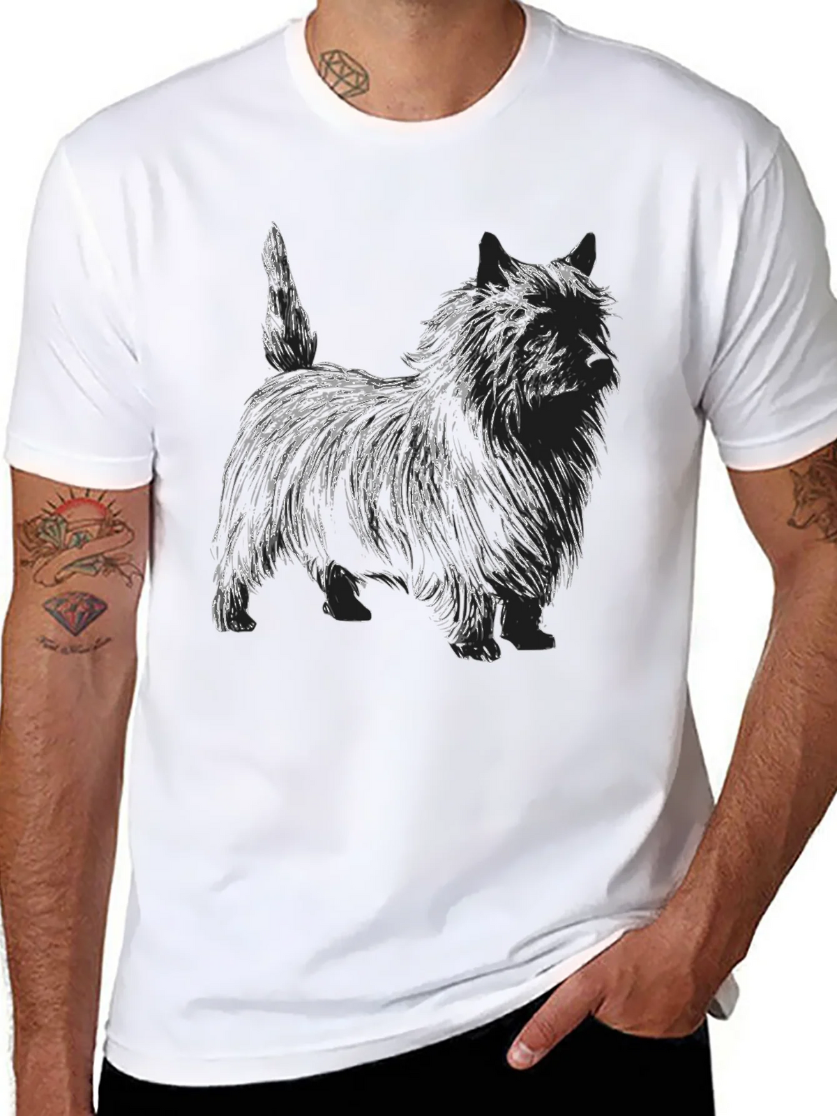 Dog Sketch Graphic T-Shirt - Unisex product image 7