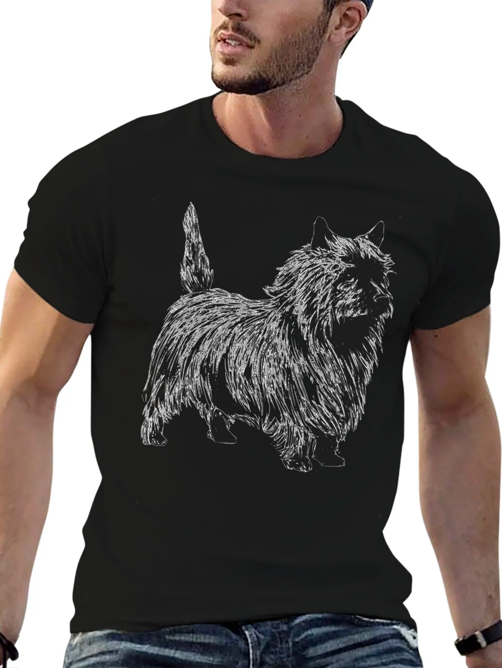 Dog Sketch Graphic T-Shirt - Unisex product image 6