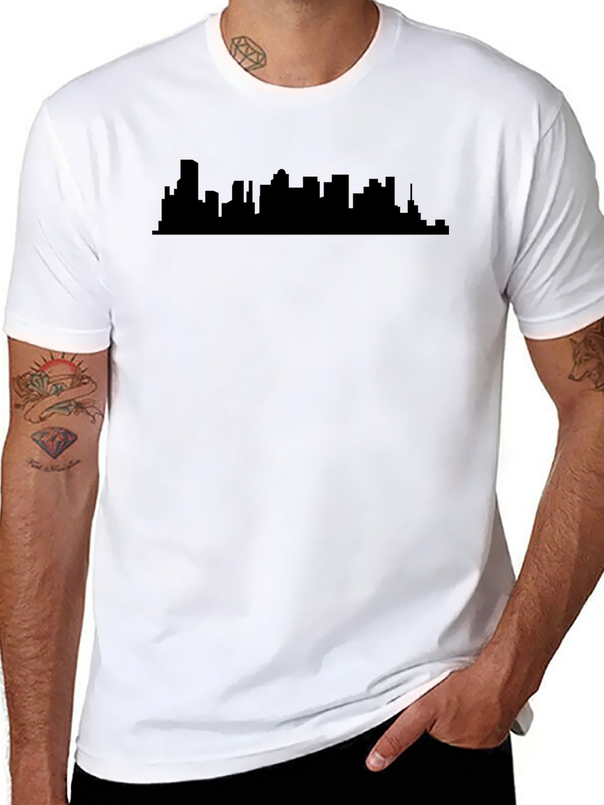 Cityscape Silhouette T-Shirt - Urban Style Tee product image 7