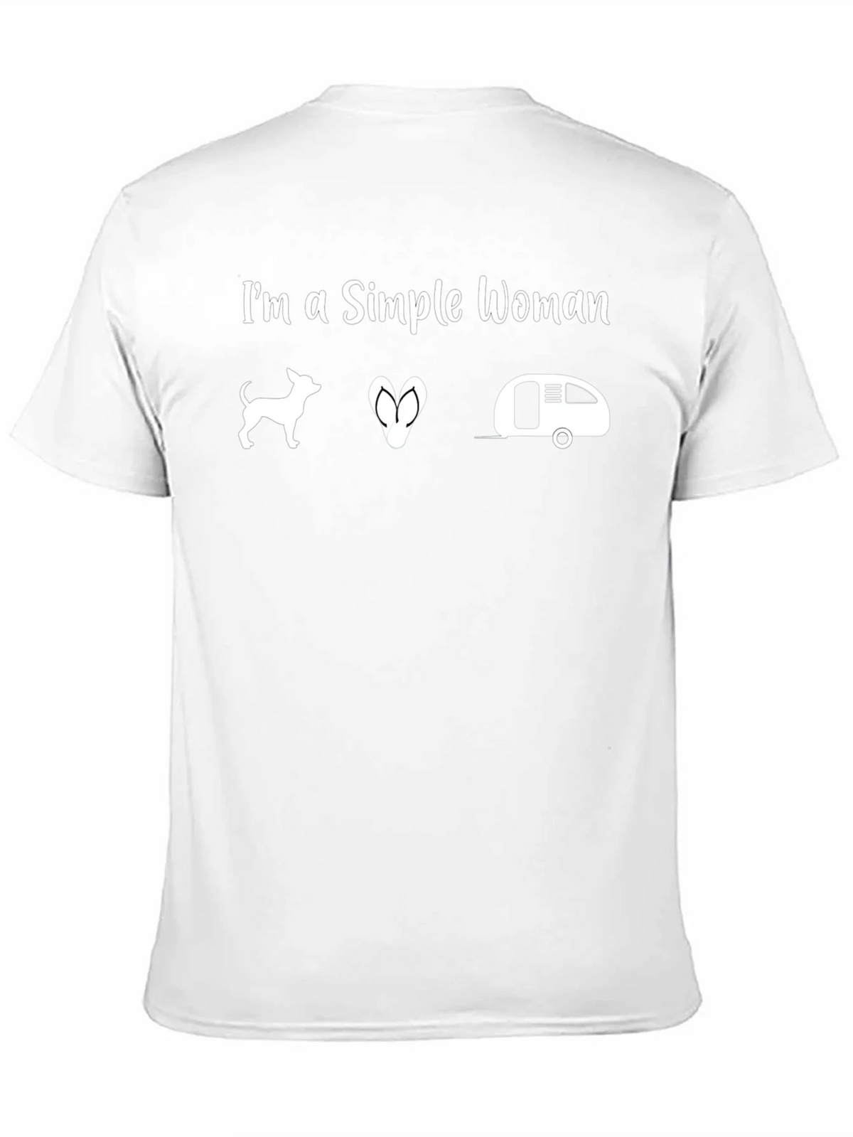 Simple Woman T-Shirt - Chihuahua Flip Flops Camper product image 1