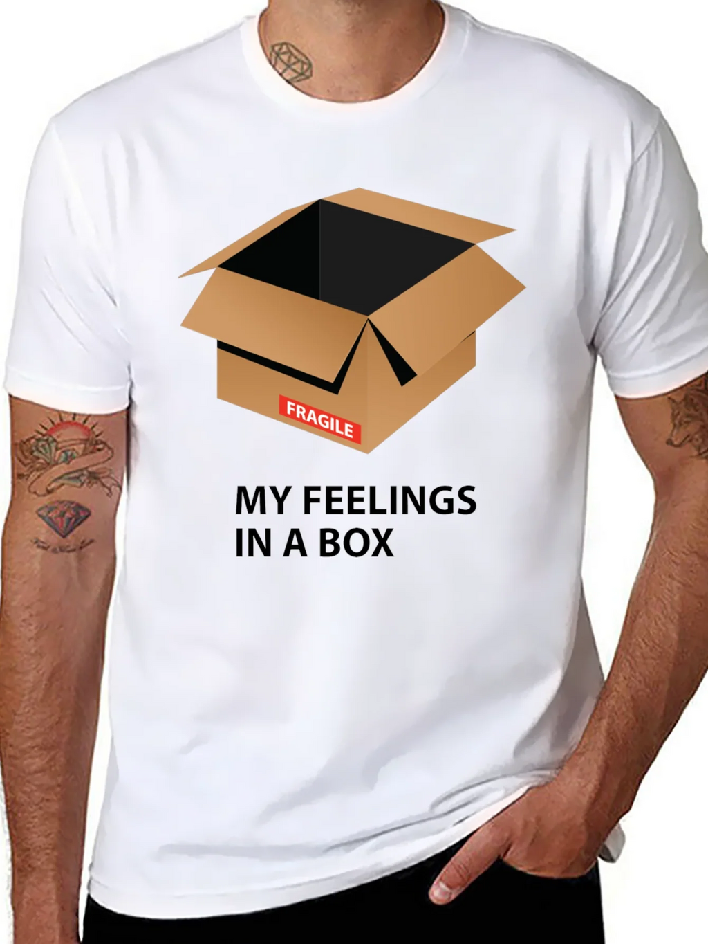 Fragile Feelings Box Graphic Tee - Unisex product image 7