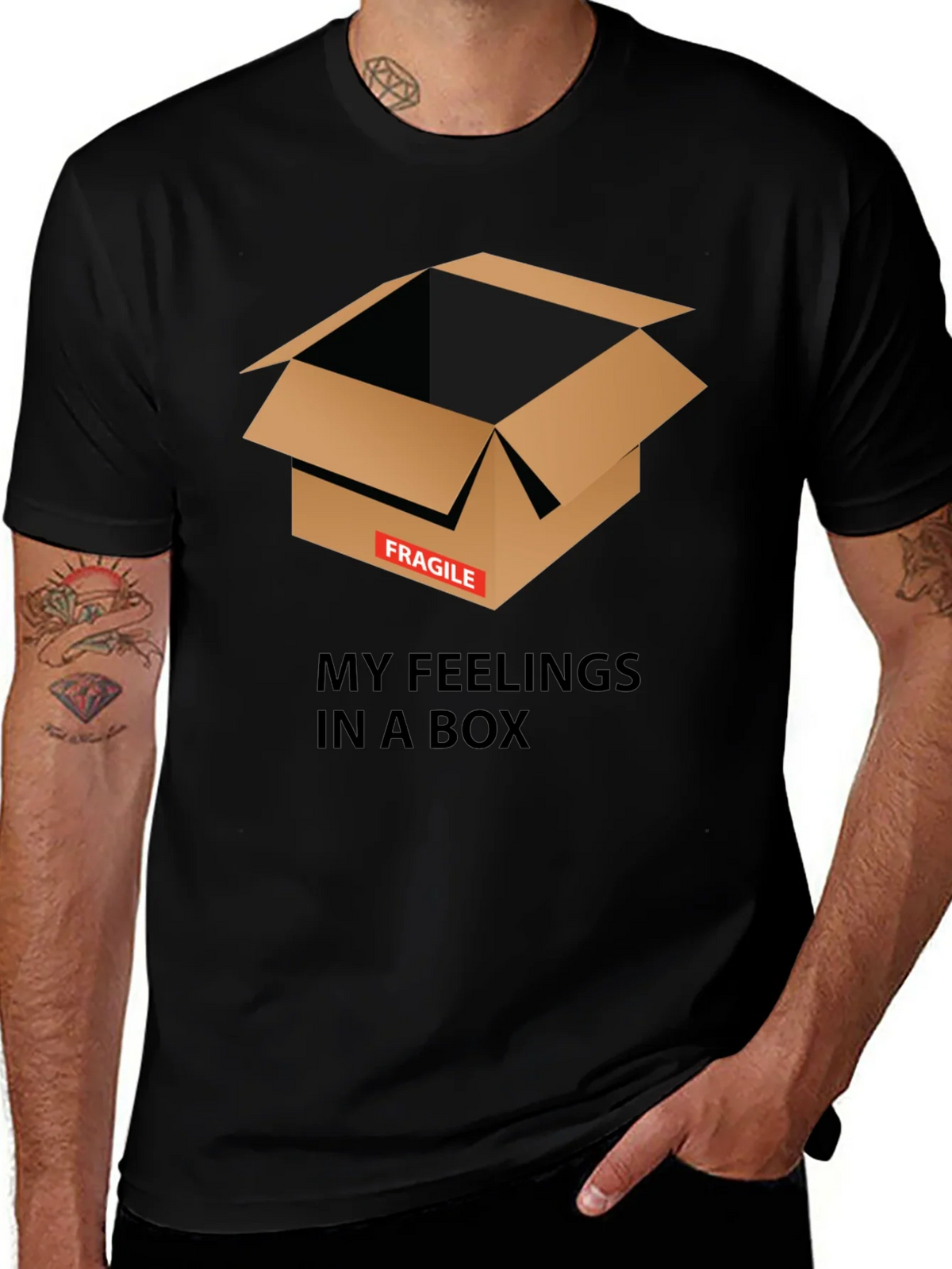 Fragile Feelings Box Graphic Tee - Unisex product image 1