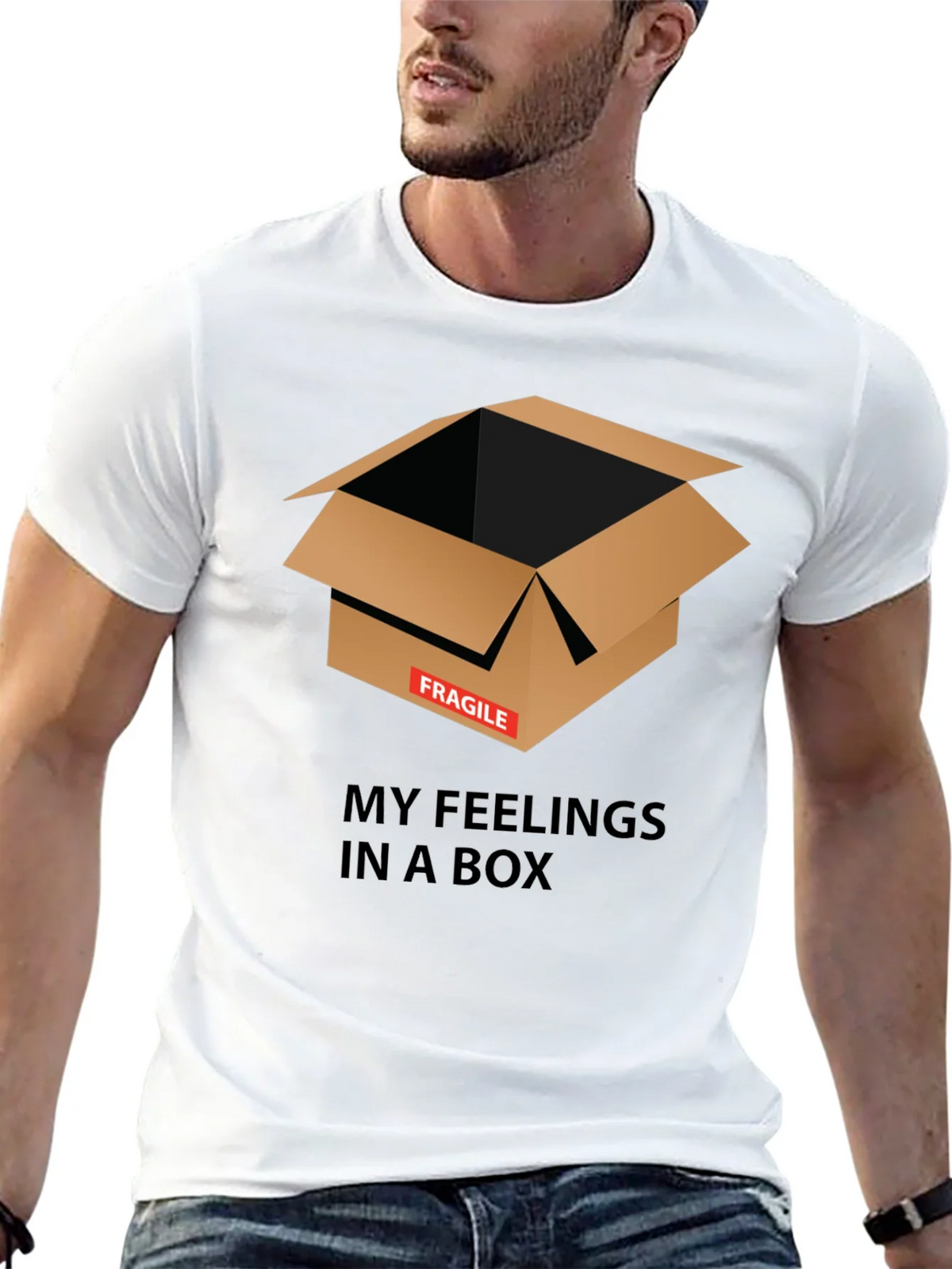 Fragile Feelings Box Graphic Tee - Unisex product image 12
