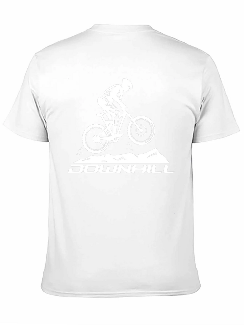 Downhill Mountain Biker Graphic Tee - Black Cotton Shirt product image 10