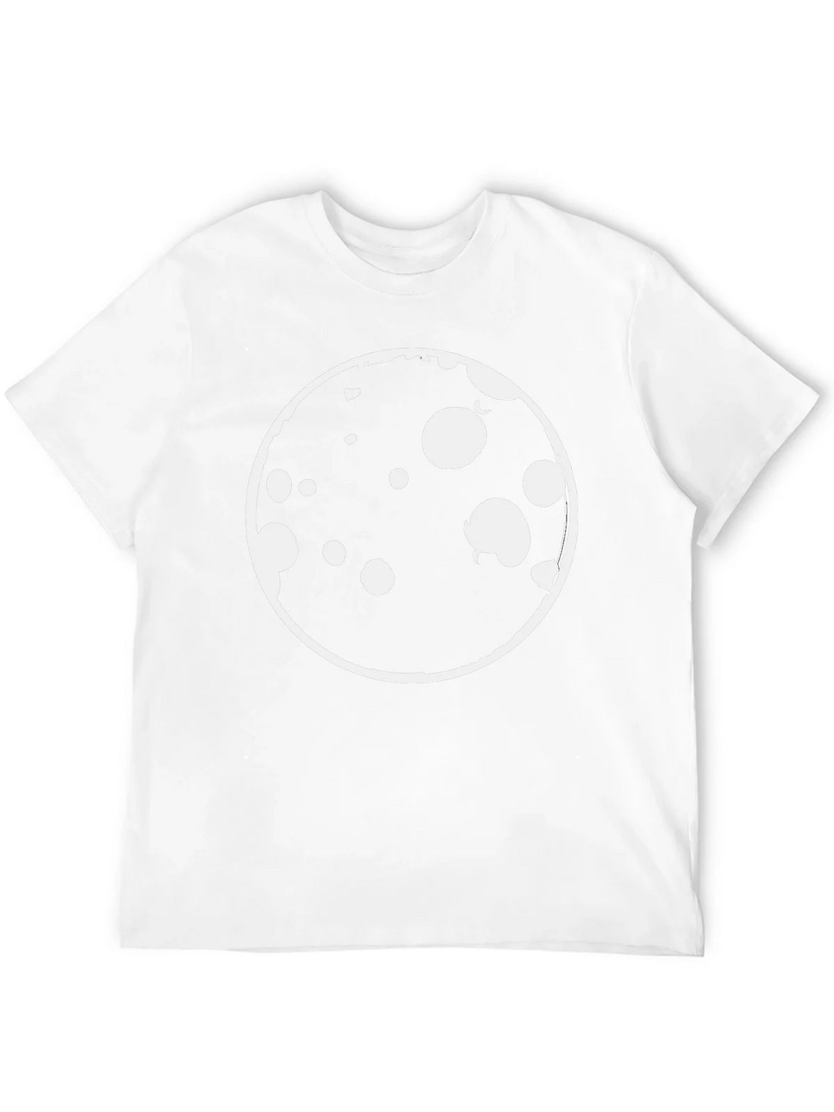 Graphic Print T-Shirt - Black with Moon Design product image 9