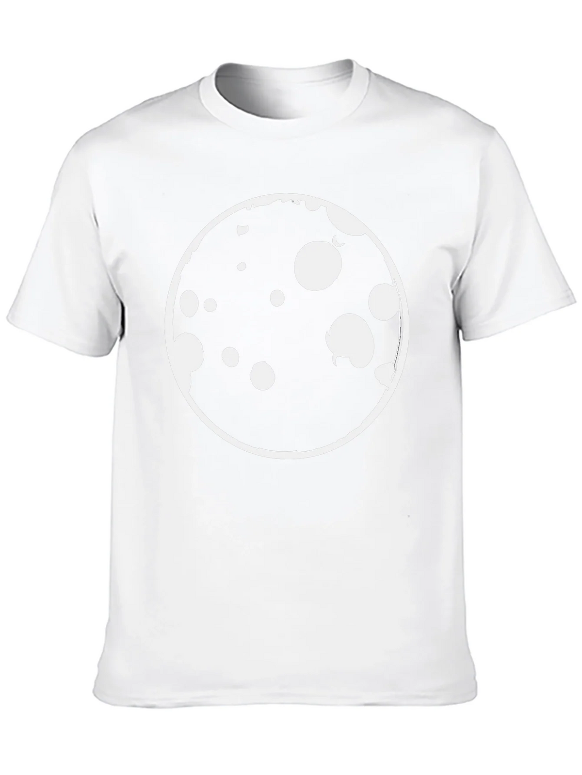 Graphic Print T-Shirt - Black with Moon Design product image 7