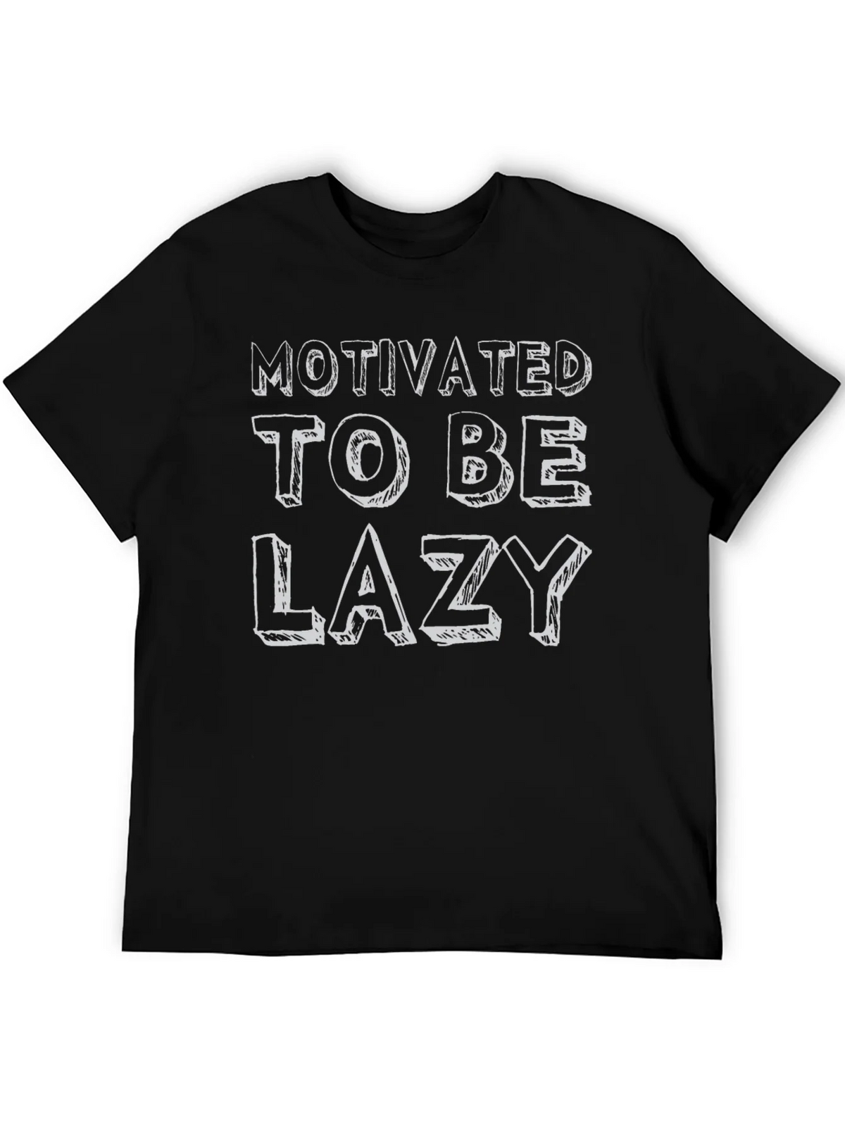 Motivated To Be Lazy Graphic T-Shirt product image 5