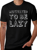 Motivated To Be Lazy Graphic T-Shirt product image 1