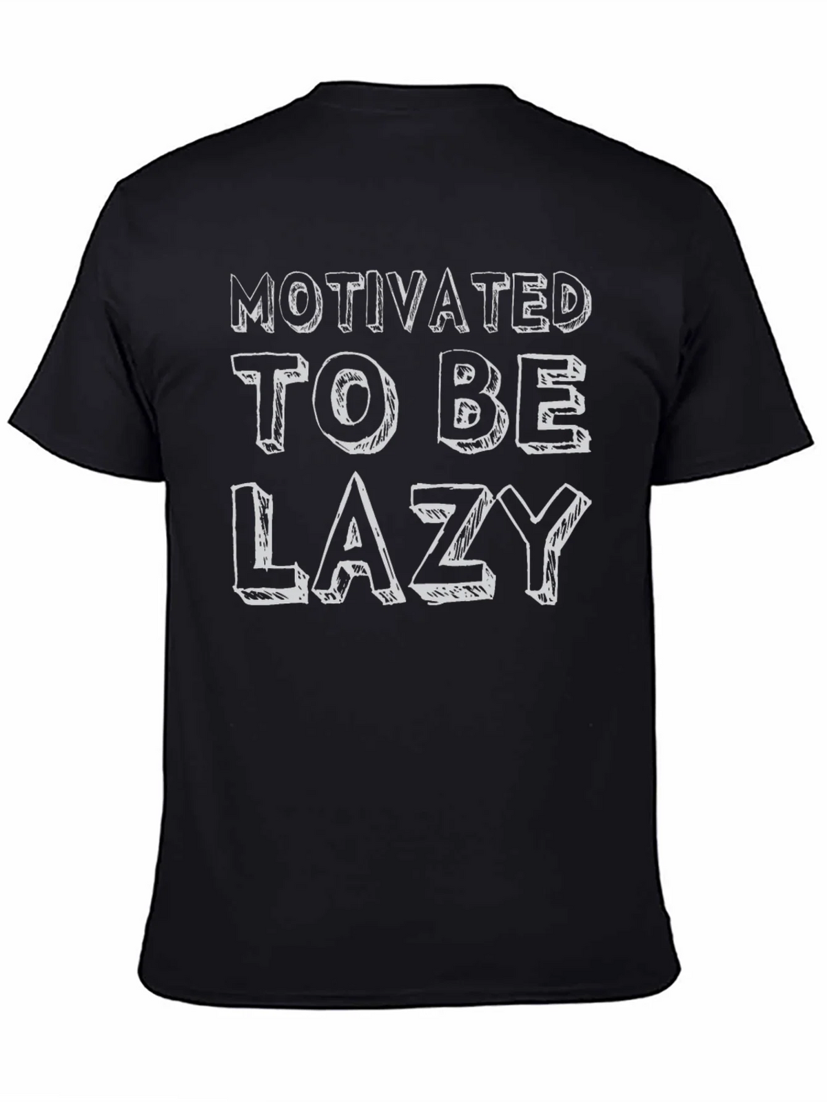 Motivated To Be Lazy Graphic T-Shirt product image 4