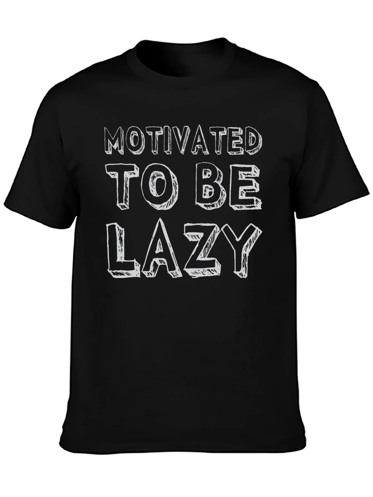 Motivated To Be Lazy Graphic T-Shirt product image 3