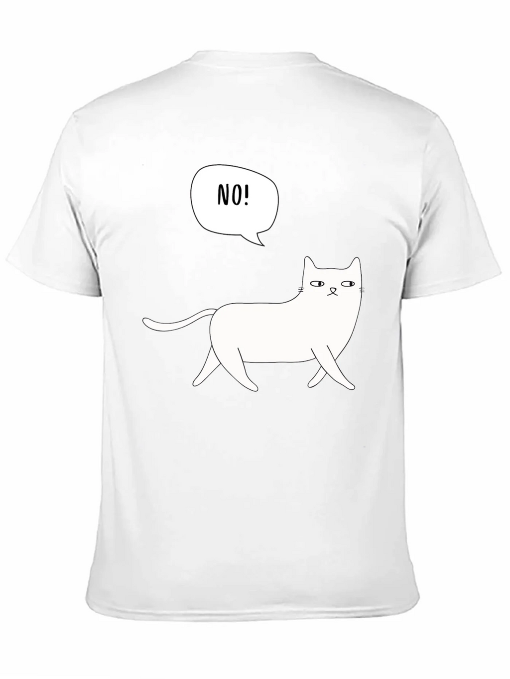 Funny Cat NO! Graphic T-Shirt - Unisex product image 10