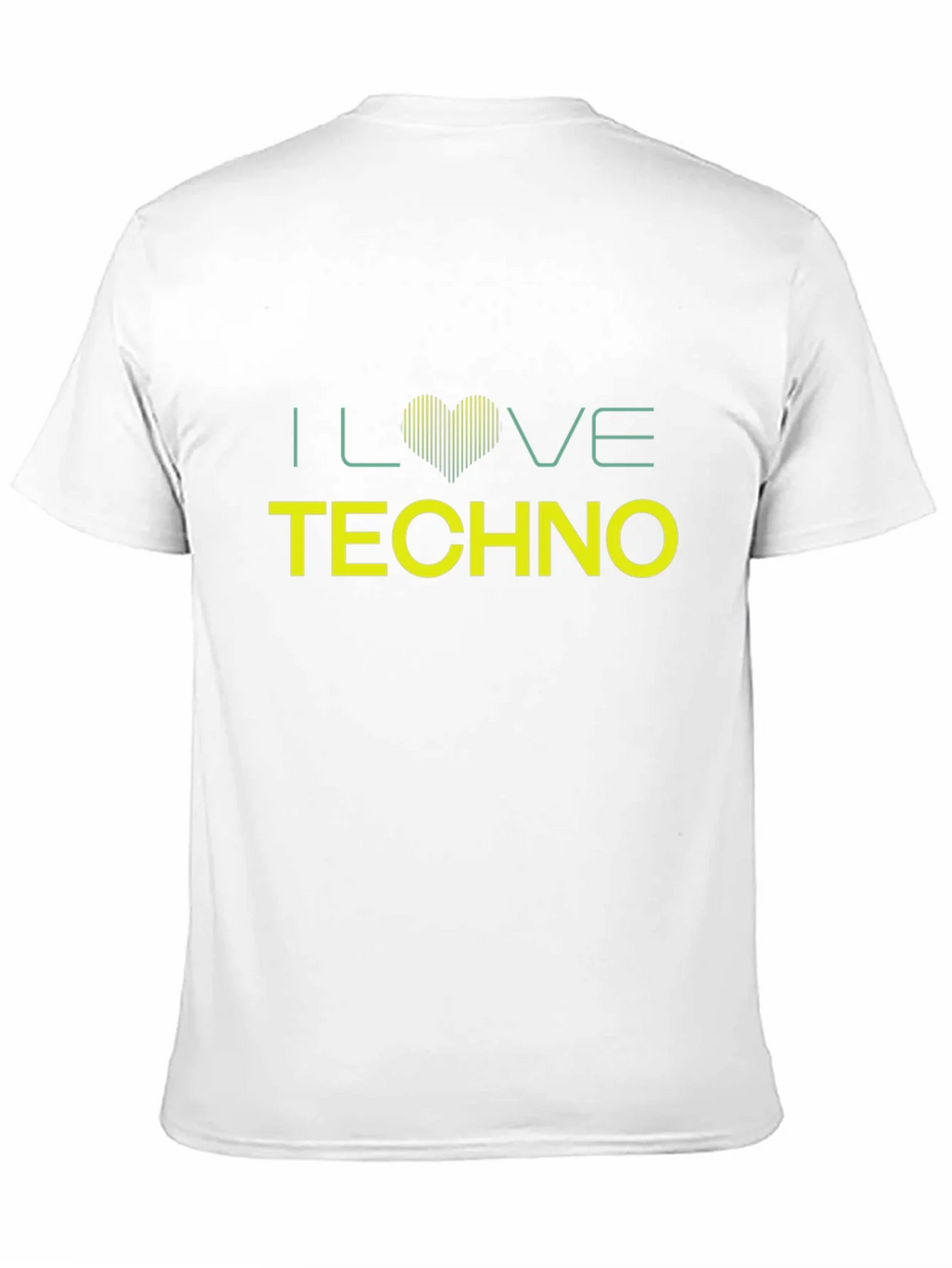 I Love Techno Black T-Shirt product image 10