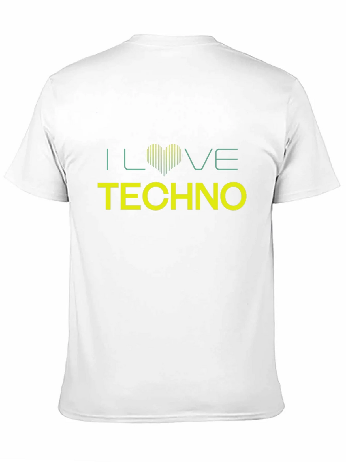 I Love Techno Black T-Shirt product image 10