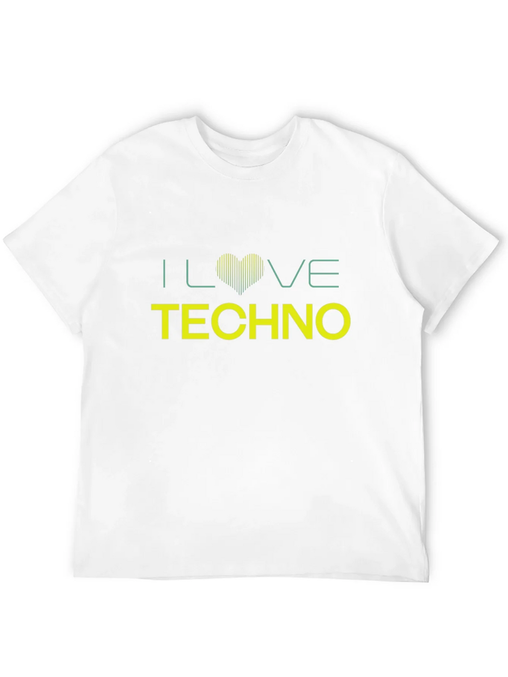 I Love Techno Black T-Shirt product image 11