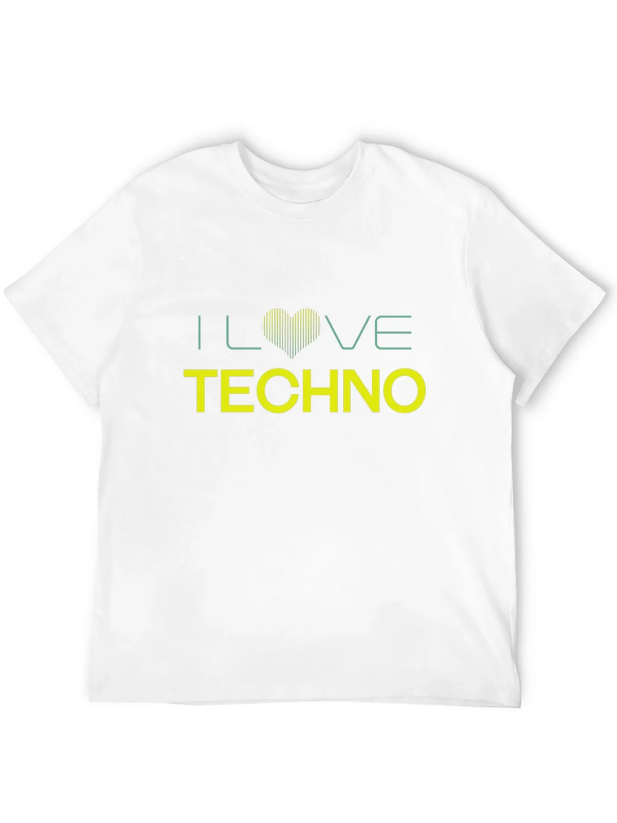 I Love Techno Black T-Shirt product image 11