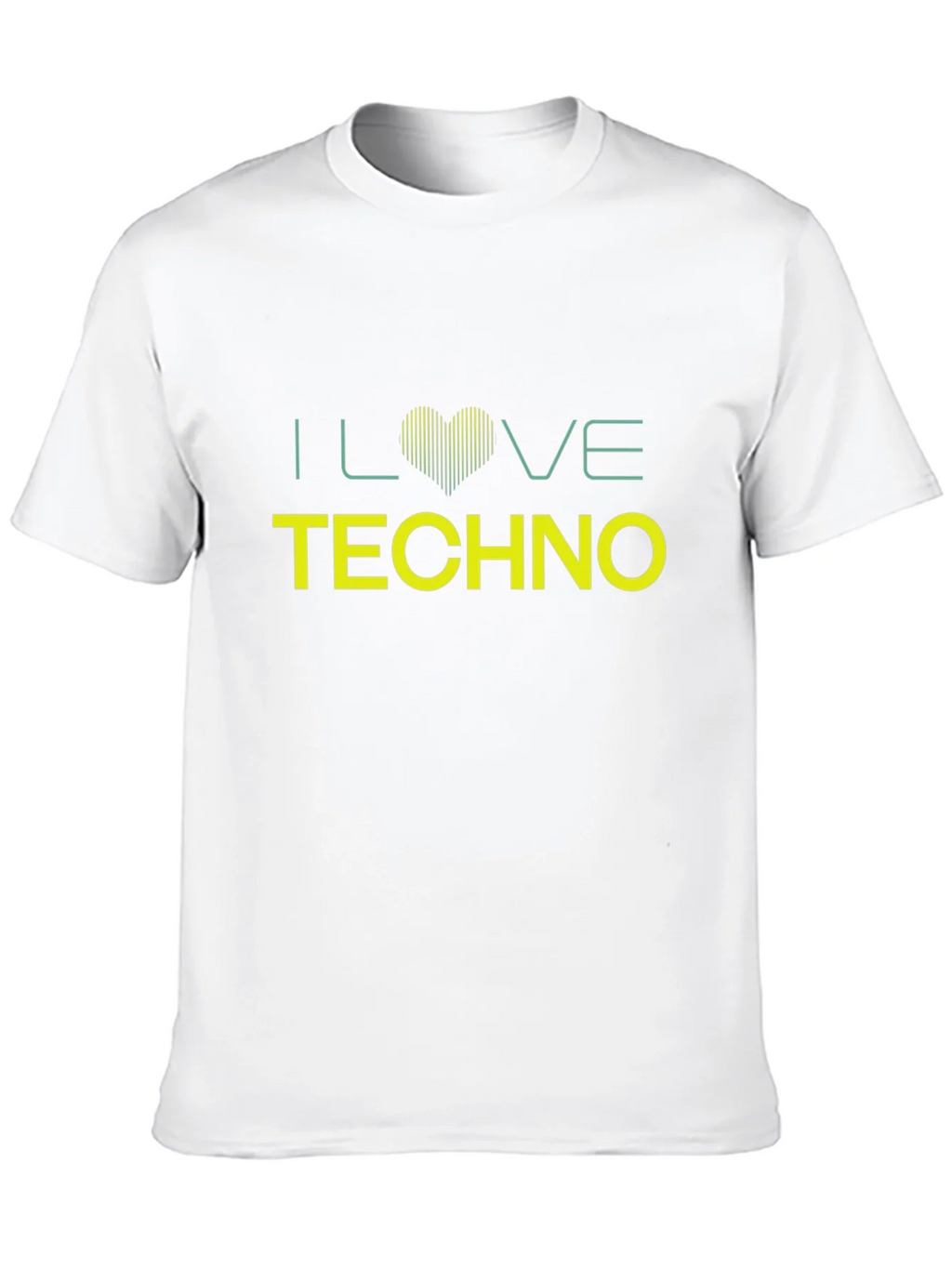I Love Techno Black T-Shirt product image 9