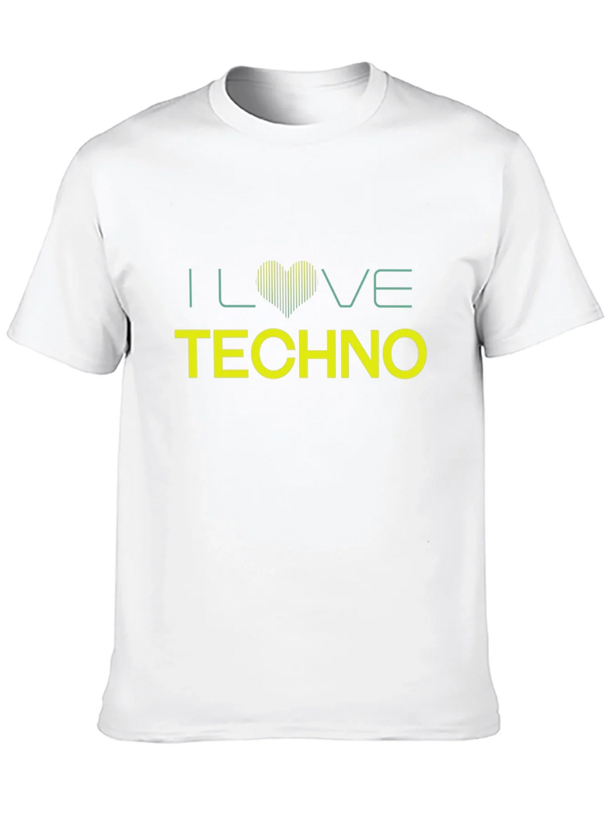I Love Techno Black T-Shirt product image 9