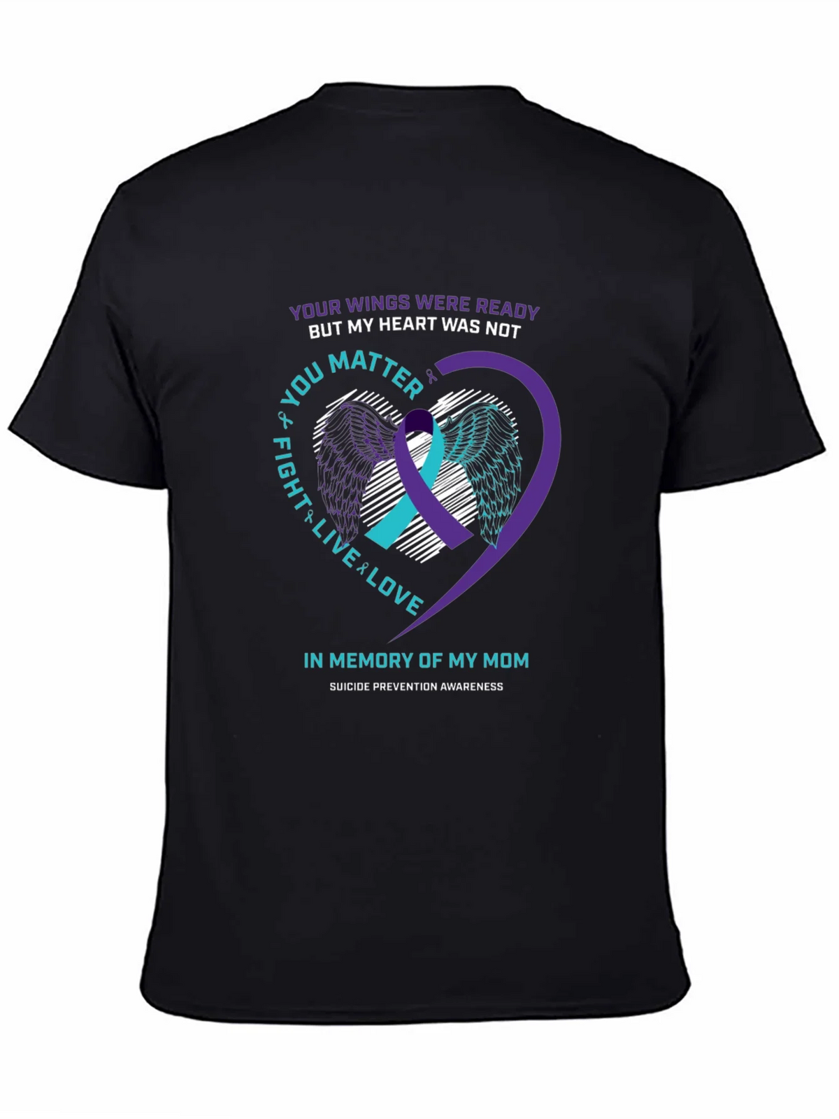 In Memory of My Mom Suicide Awareness T-Shirt product image 4