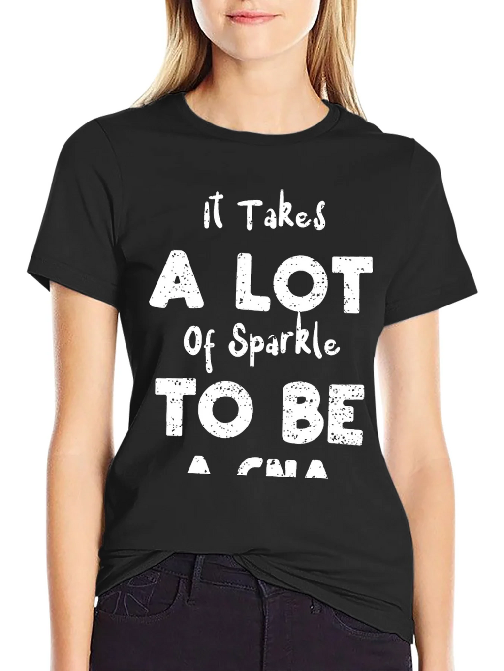 Sparkle CNA Black T-Shirt product image 2