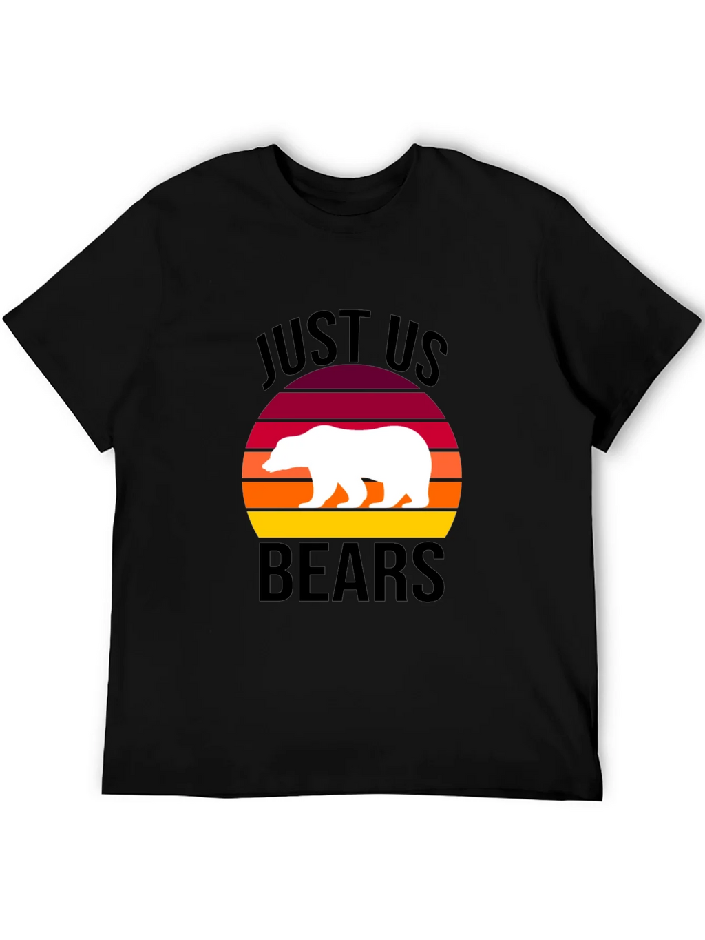 Just Us Bears Graphic Tee - Sunset Bear Shirt product image 5