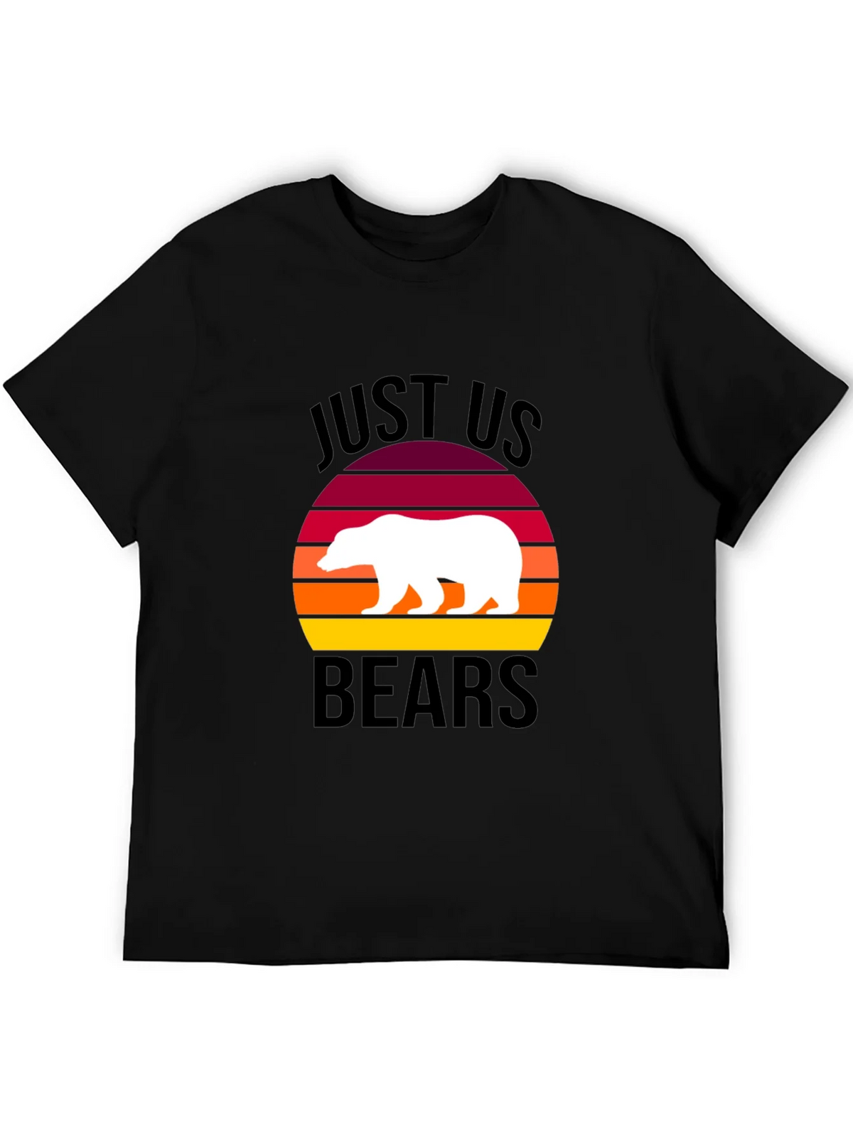 Just Us Bears Graphic Tee - Sunset Bear Shirt product image 5