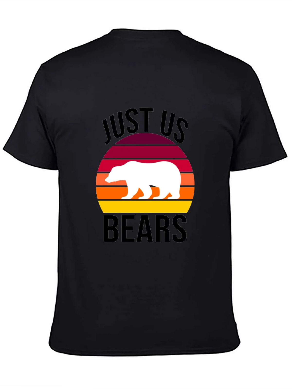 Just Us Bears Graphic Tee - Sunset Bear Shirt product image 4