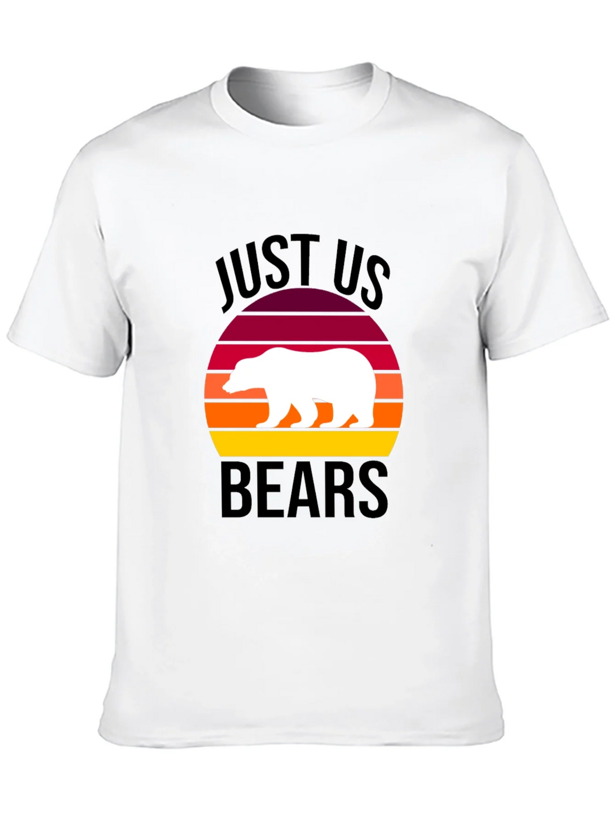 Just Us Bears Graphic Tee - Sunset Bear Shirt product image 8