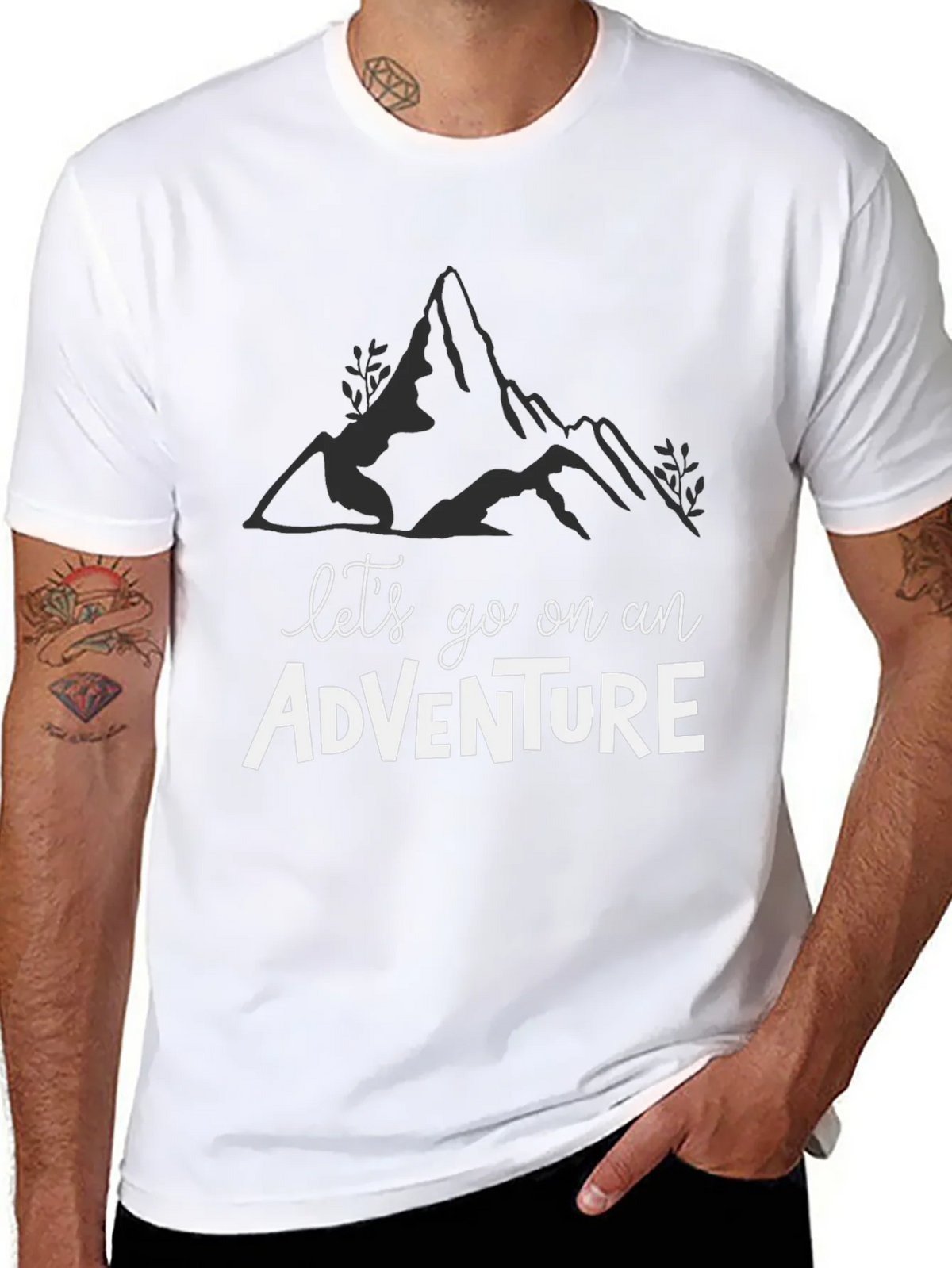 Adventure Awaits: Black Graphic Tee product image 7