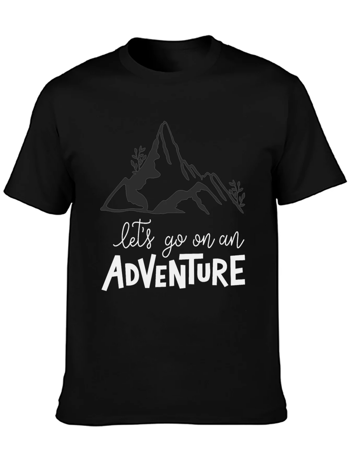 Adventure Awaits: Black Graphic Tee product image 3
