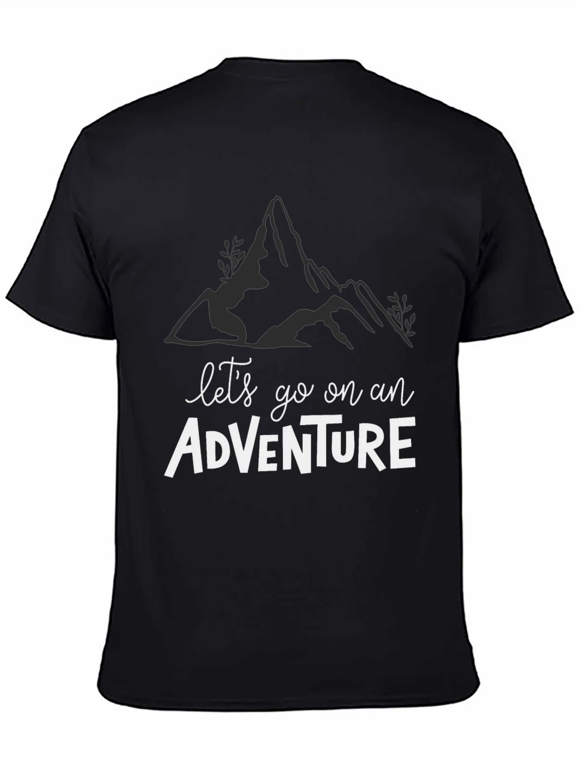 Adventure Awaits: Black Graphic Tee product image 4