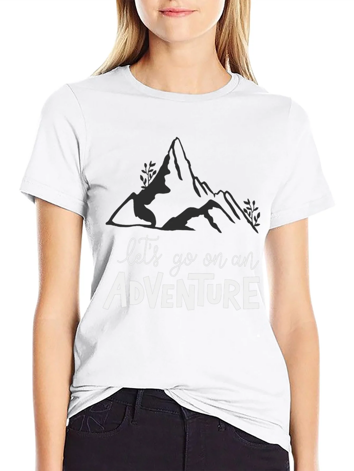 Adventure Awaits: Black Graphic Tee product image 8