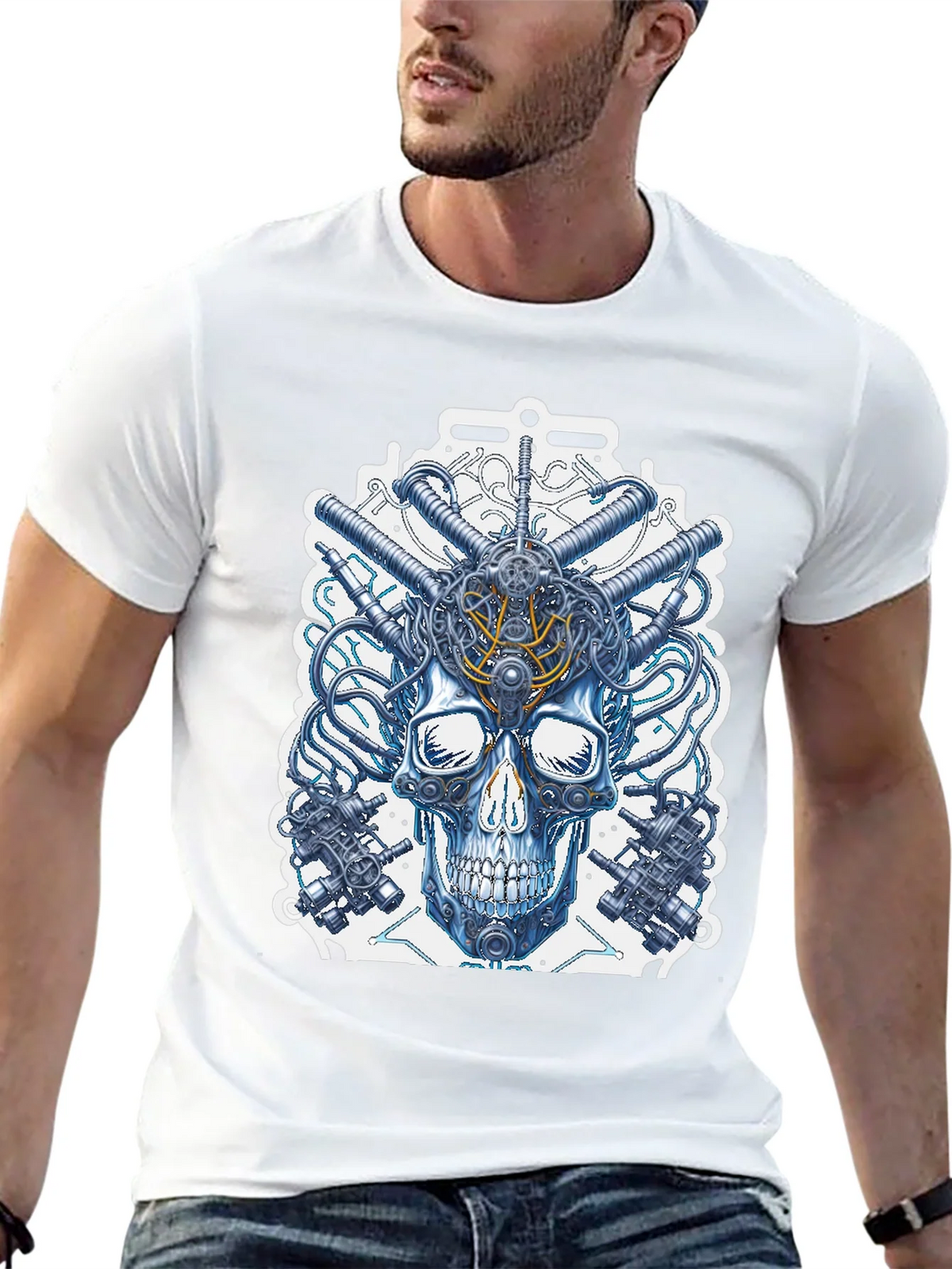 Steampunk Skull T-Shirt - Mechanical Design product image 12