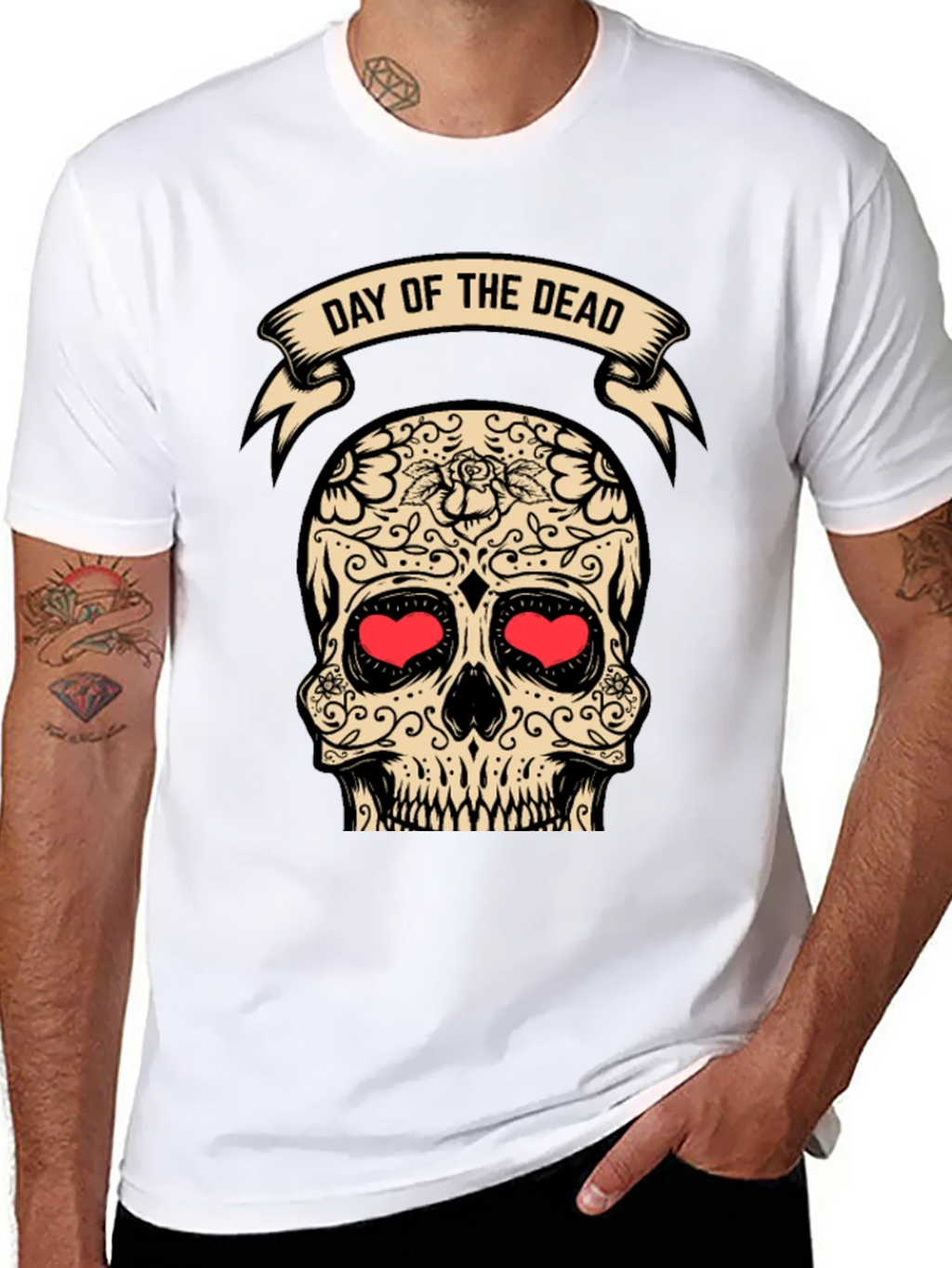 Day of the Dead Sugar Skull T-Shirt product image 7